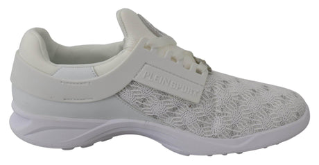 Plein Sport Sleek White Runner Beth Sport Sneakers - Hilstor