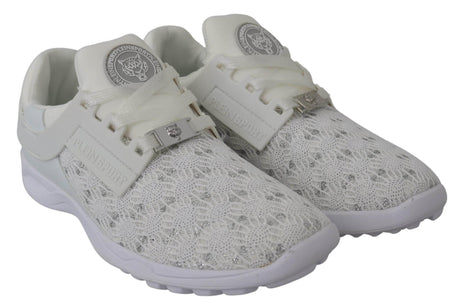 Plein Sport Sleek White Runner Beth Sport Sneakers - Hilstor