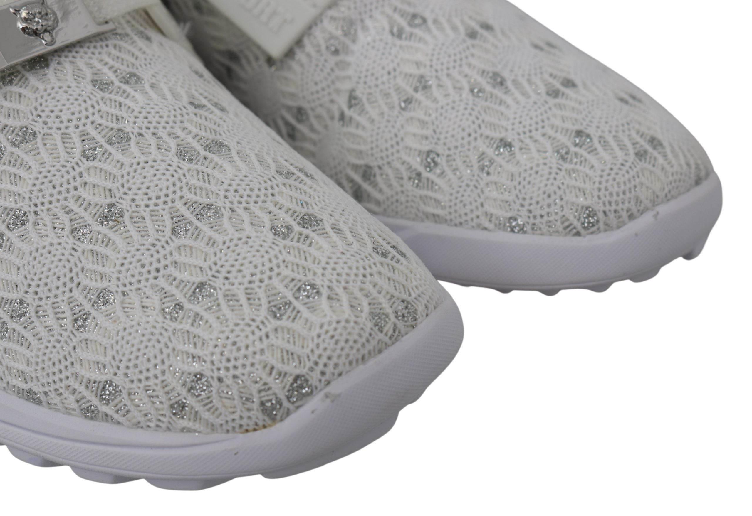 Plein Sport Sleek White Runner Beth Sport Sneakers - Hilstor