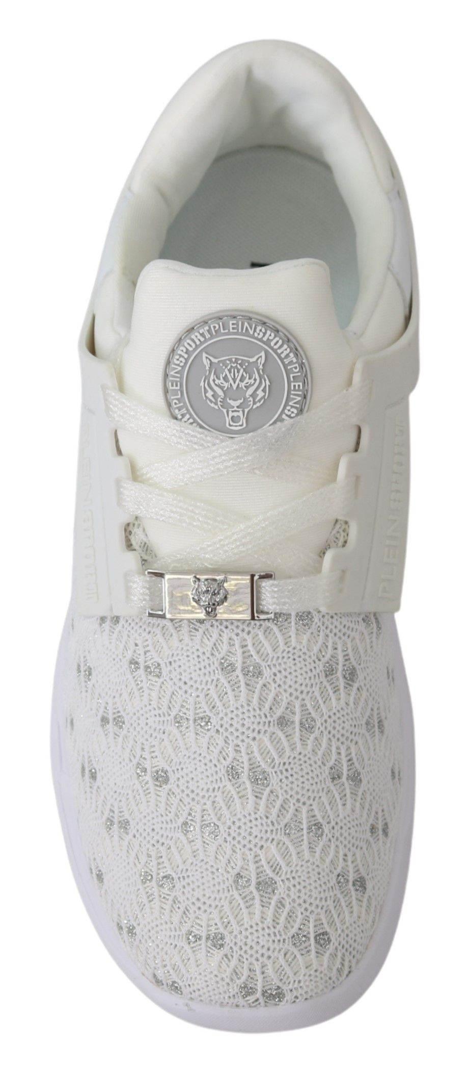 Plein Sport Sleek White Runner Beth Sport Sneakers - Hilstor