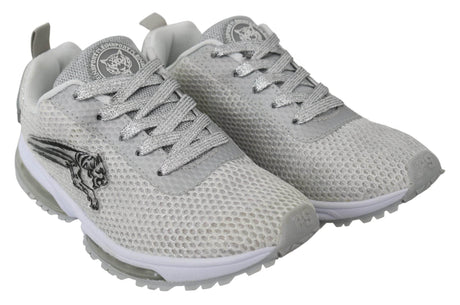 Plein Sport Glamorous Silver Gretel Sport Sneakers - Hilstor
