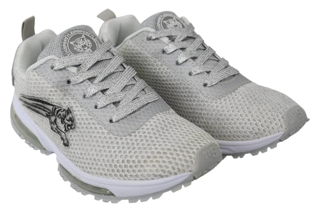 Plein Sport Glamorous Silver Gretel Sport Sneakers - Hilstor