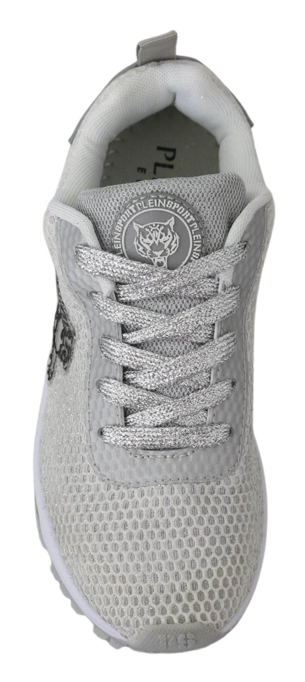 Plein Sport Glamorous Silver Gretel Sport Sneakers - Hilstor
