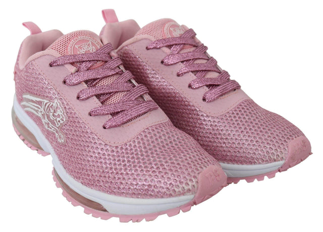 Plein Sport Chic Powder Pink High-Craft Sneakers - Hilstor