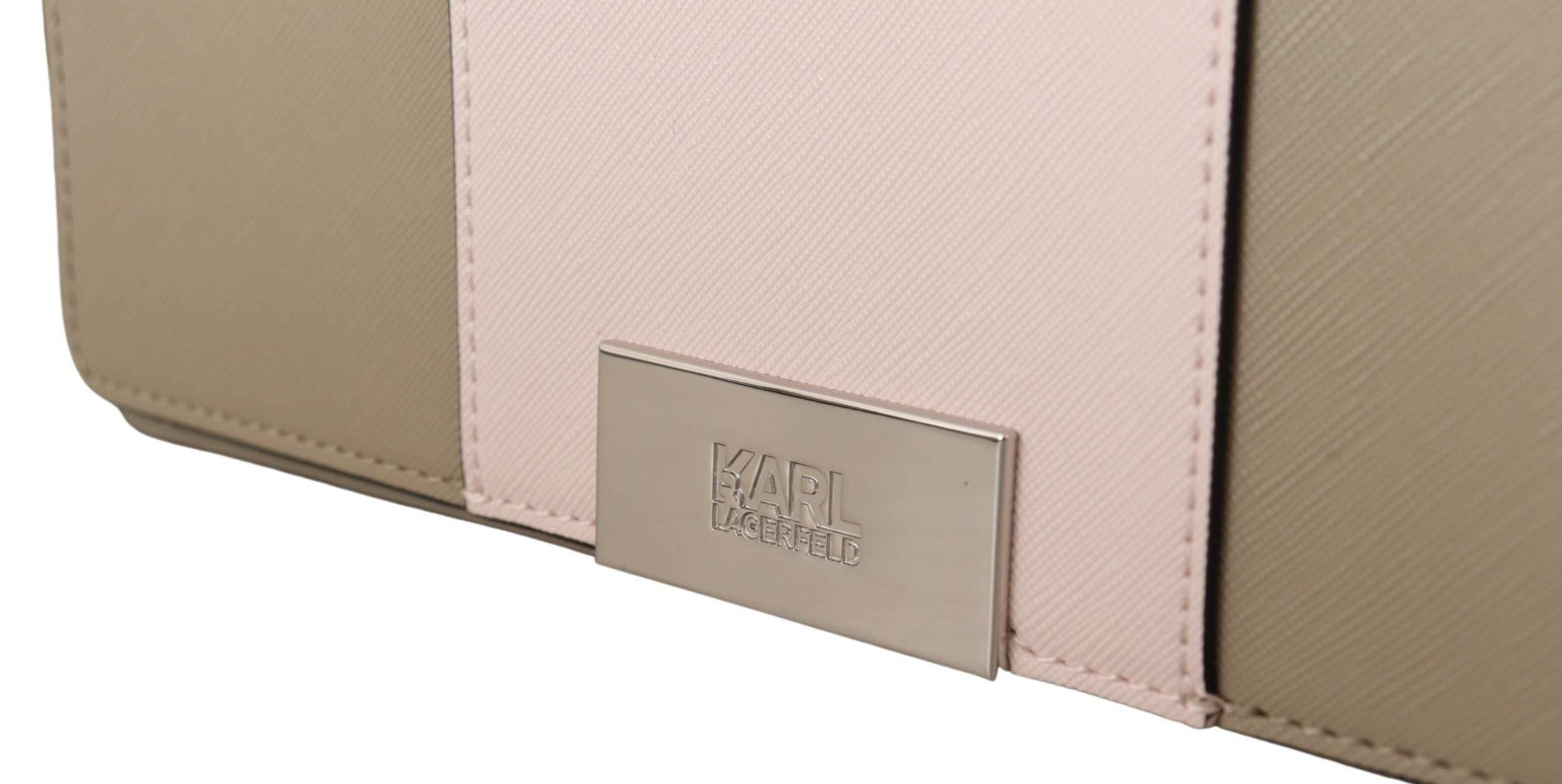 Karl Lagerfeld Chic Sage Shoulder Bag with Dual Straps - Hilstor
