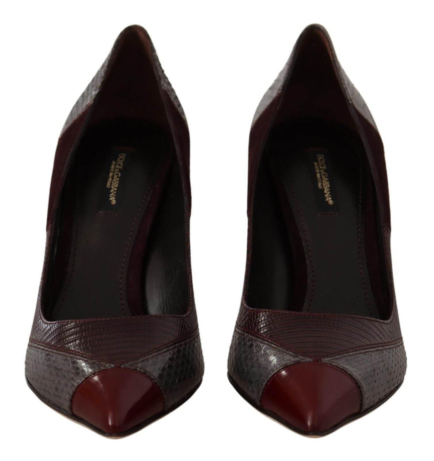 Dolce & Gabbana Multicolor Exotic Leather Heels Pumps - Hilstor