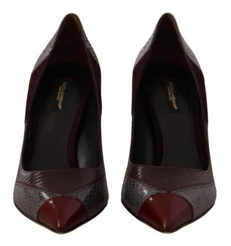 Dolce & Gabbana Multicolor Exotic Leather Heels Pumps - Hilstor