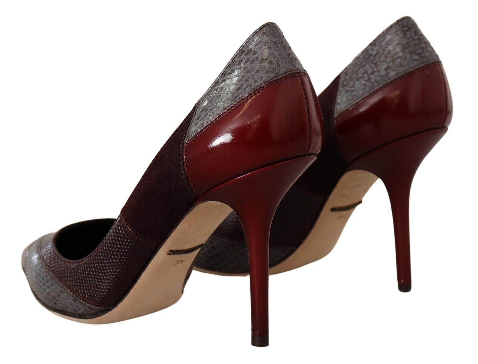 Dolce & Gabbana Multicolor Exotic Leather Heels Pumps - Hilstor