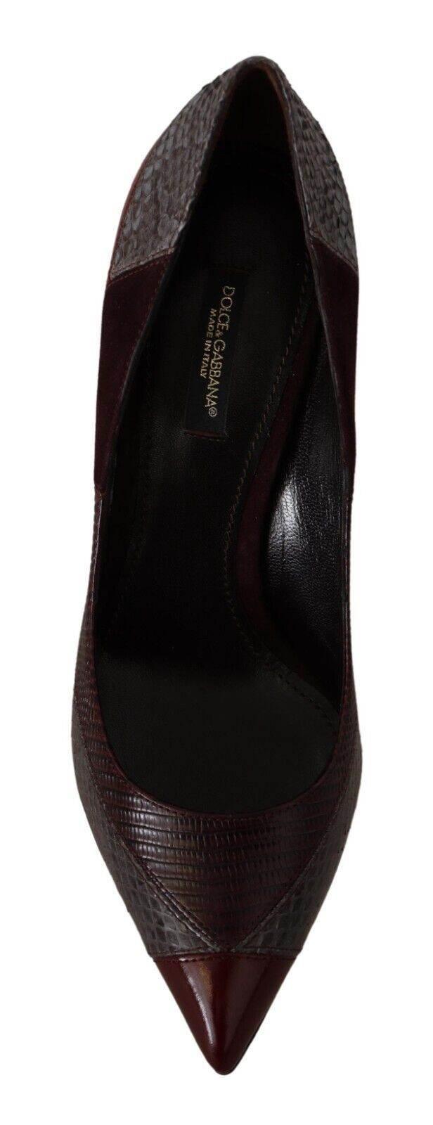 Dolce & Gabbana Multicolor Exotic Leather Heels Pumps - Hilstor