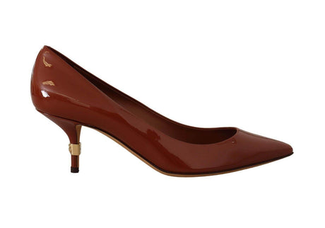 Dolce & Gabbana Elegant Patent Leather Heels Pumps - Hilstor