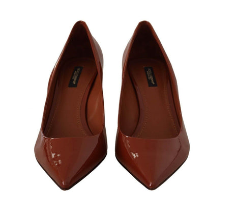 Dolce & Gabbana Elegant Patent Leather Heels Pumps - Hilstor
