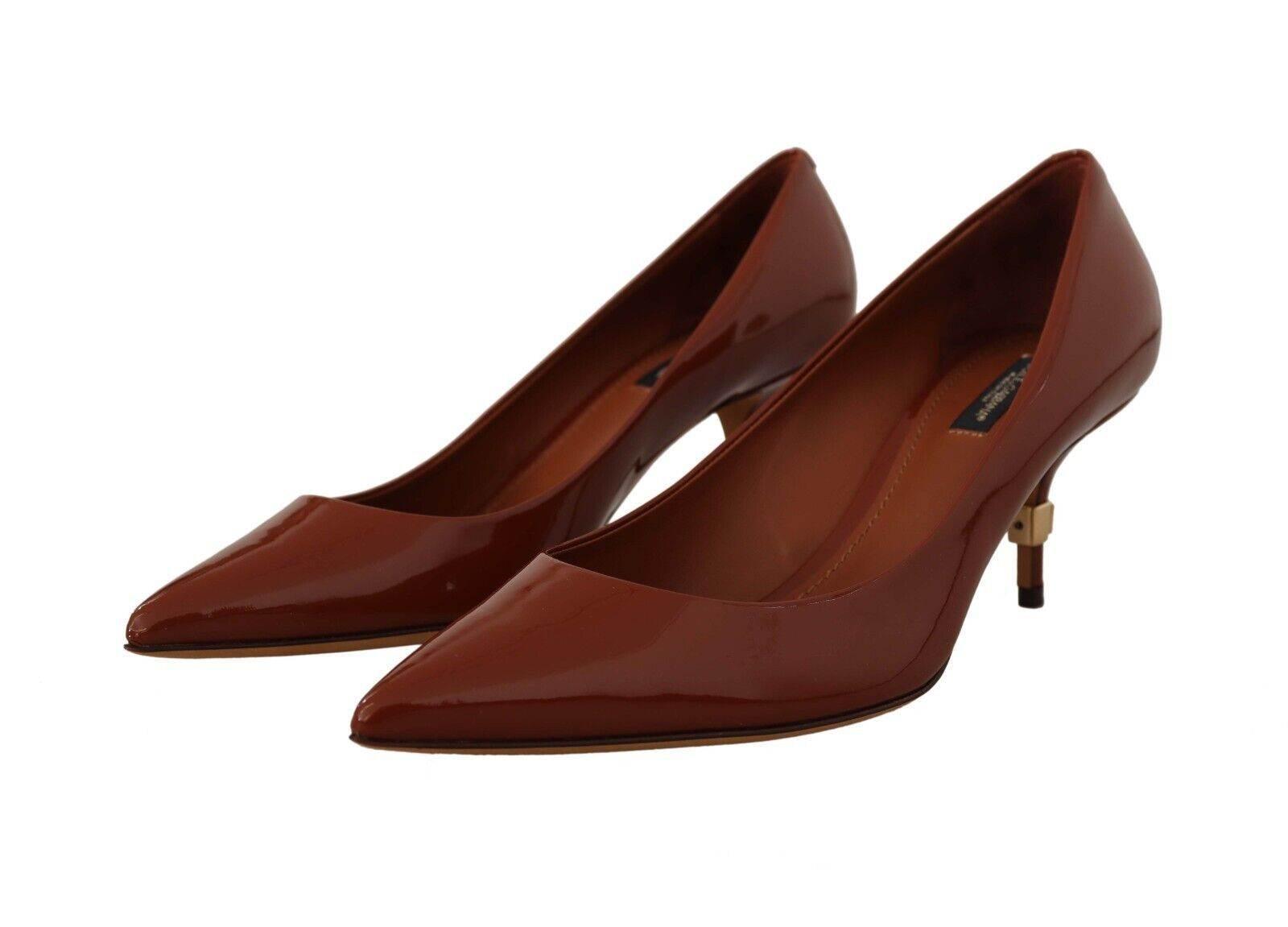 Dolce & Gabbana Elegant Patent Leather Heels Pumps - Hilstor