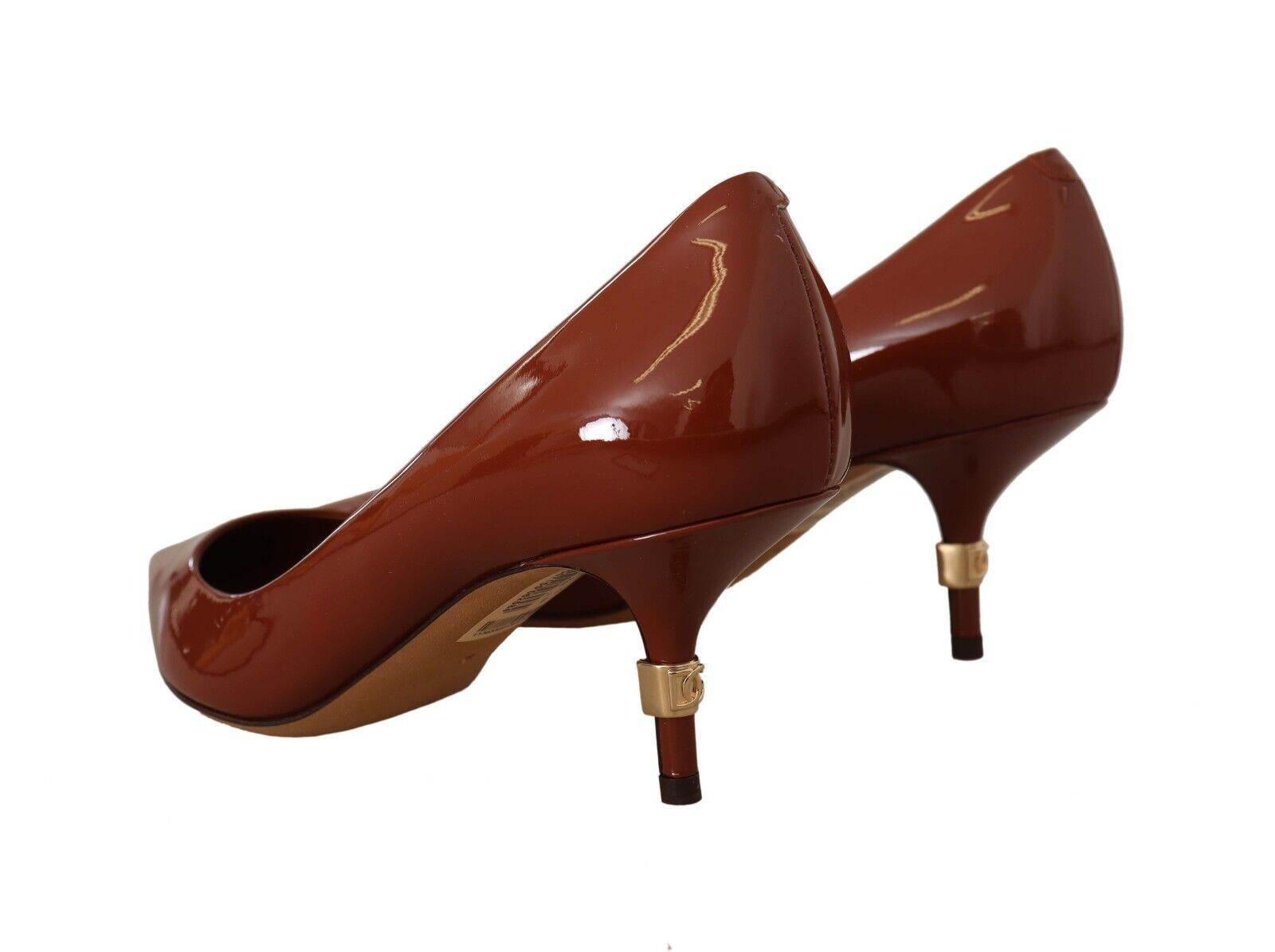 Dolce & Gabbana Elegant Patent Leather Heels Pumps - Hilstor
