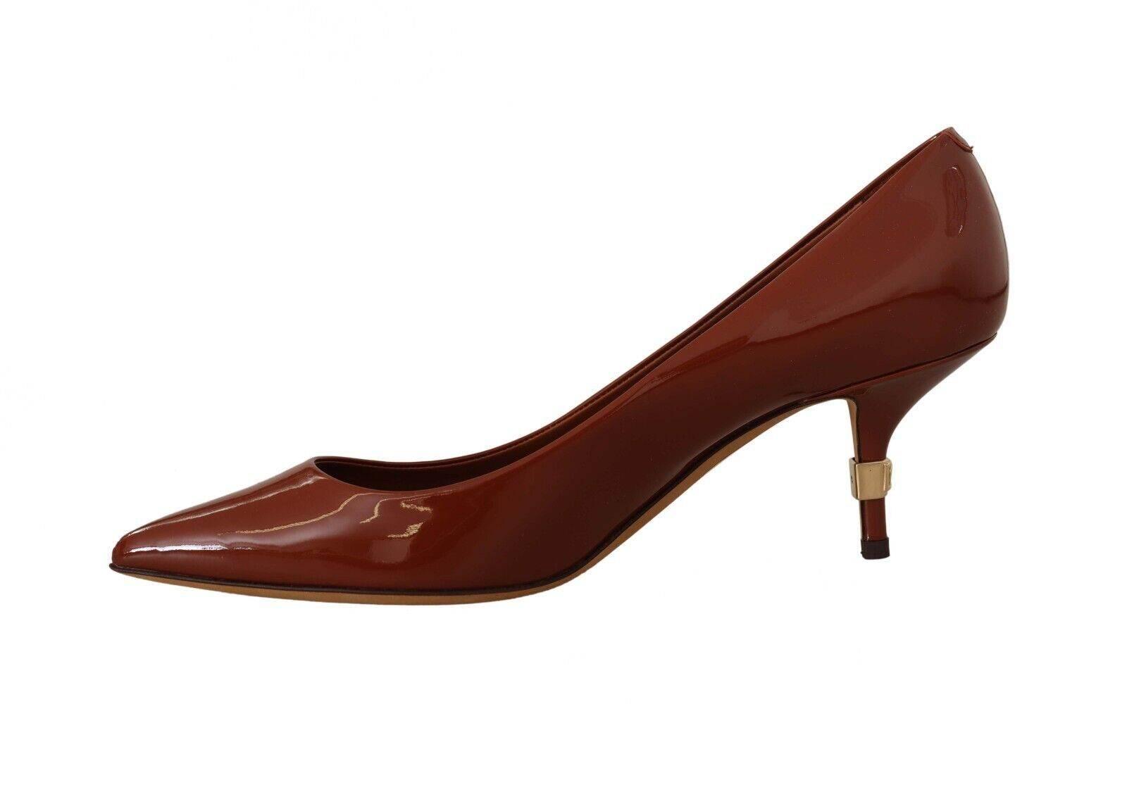 Dolce & Gabbana Elegant Patent Leather Heels Pumps - Hilstor
