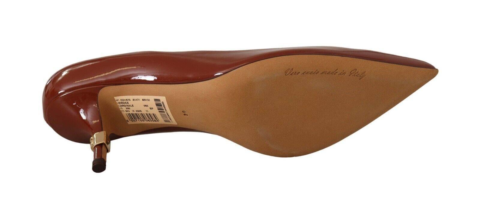Dolce & Gabbana Elegant Patent Leather Heels Pumps - Hilstor
