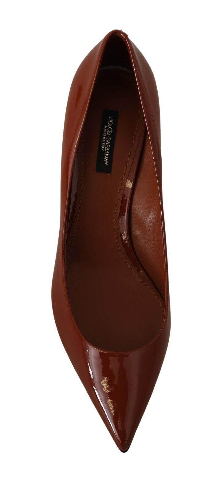 Dolce & Gabbana Elegant Patent Leather Heels Pumps - Hilstor