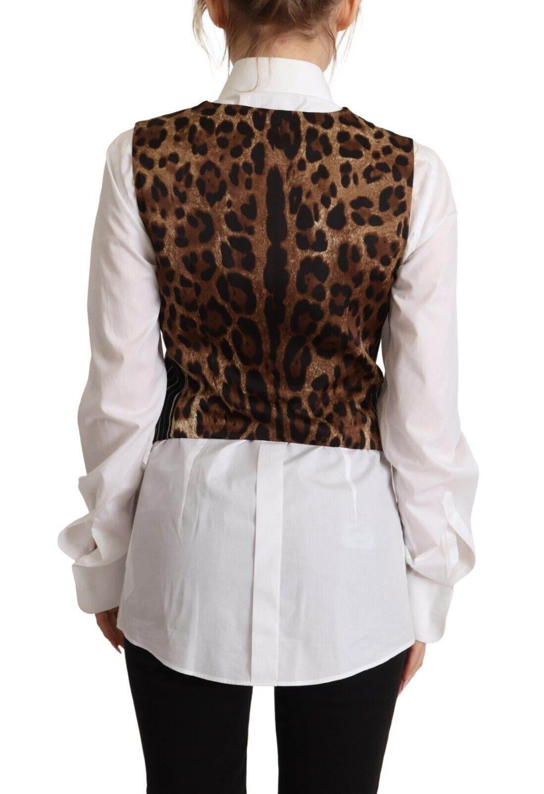 Dolce & Gabbana Elegant V-Neck Sleeveless Wool-Blend Vest - Hilstor