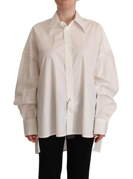Dolce & Gabbana Timeless White Polo Top - Elegance Meets Comfort - Hilstor