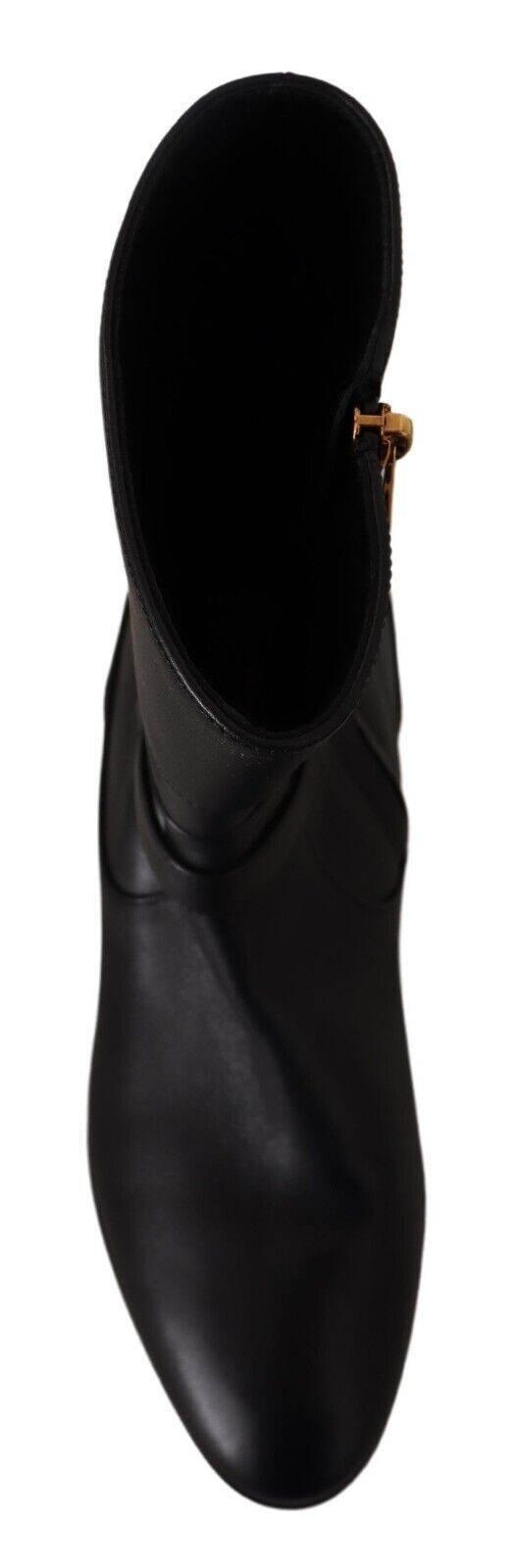 Dolce & Gabbana Elegant Leather Biker Boots - Hilstor