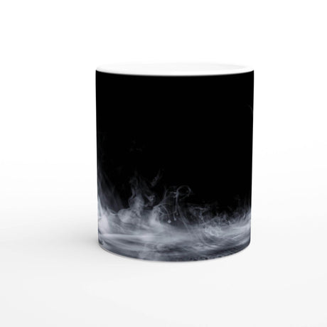 11oz Ceramic Mug - Halloween with a colored rim, inside, and handle - Hilstor