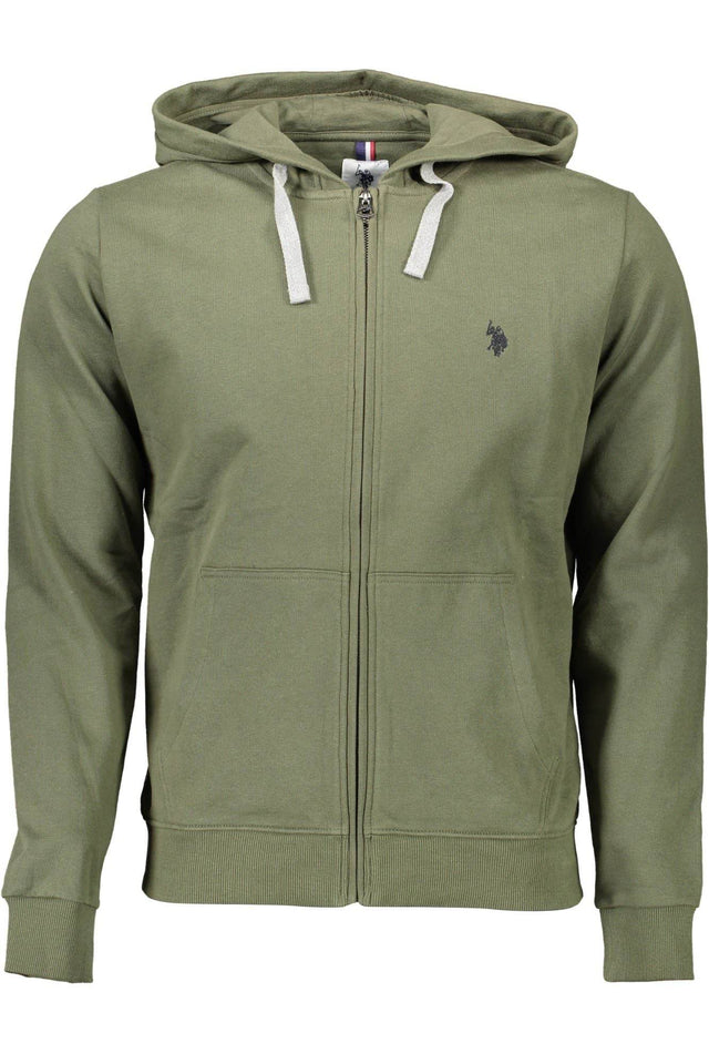 U.S. POLO ASSN. Green Cotton Men Sweater - Hilstor