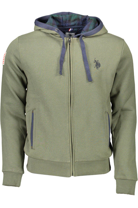 U.S. POLO ASSN. Green Cotton Men Sweater - Hilstor