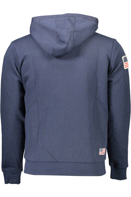 U.S. POLO ASSN. Blue Cotton Men Sweater - Hilstor