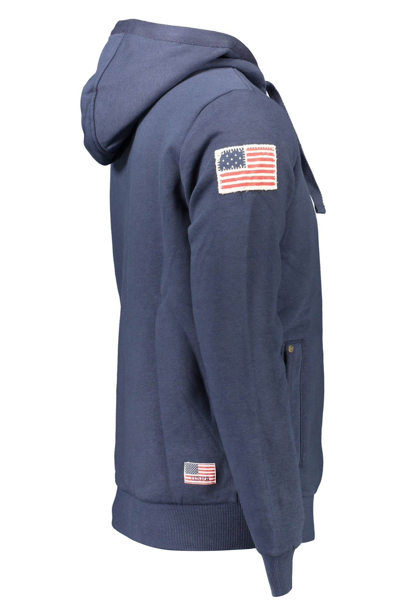 U.S. POLO ASSN. Blue Cotton Men Sweater - Hilstor
