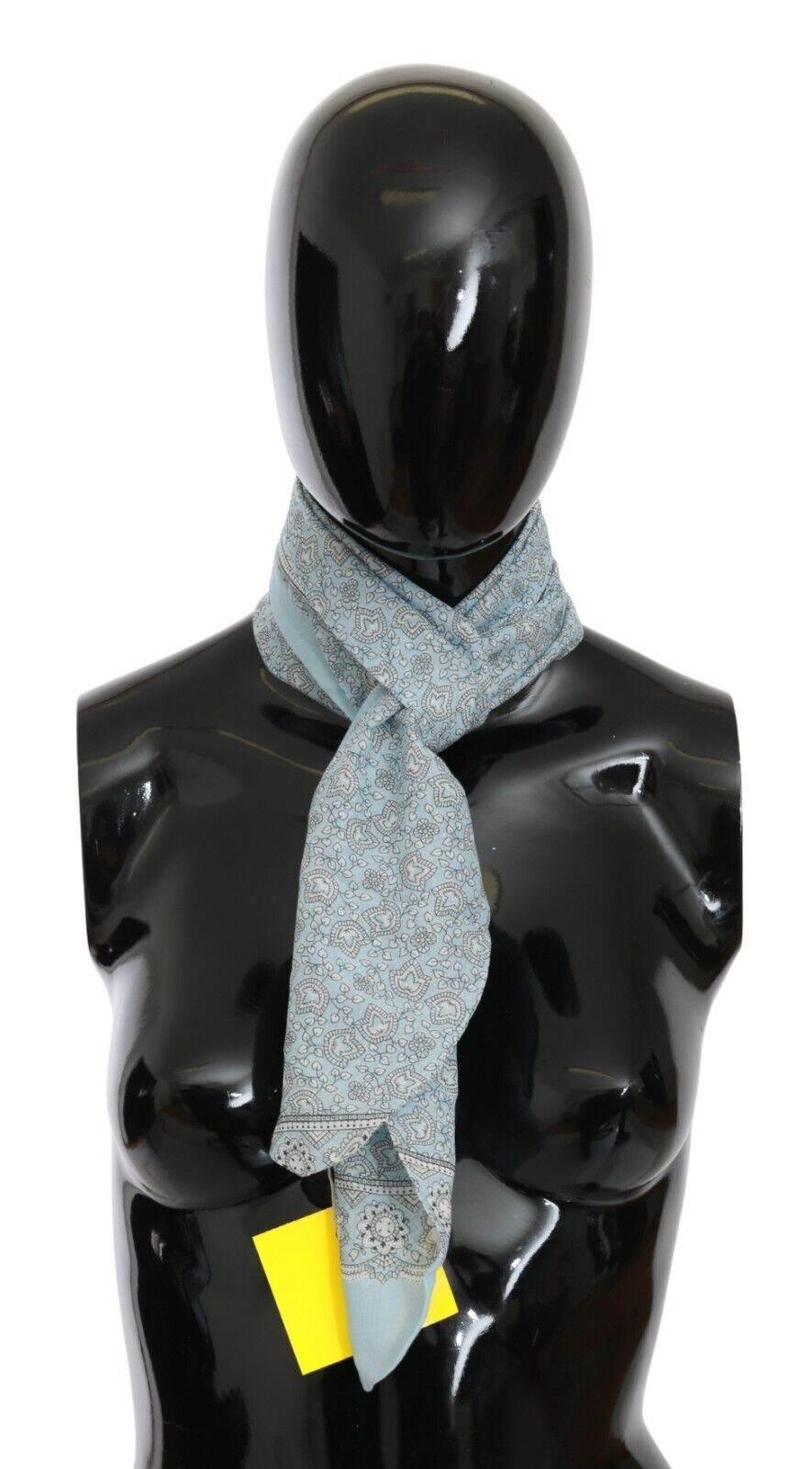 Ermanno Scervino Elegant Silk Bandana Wrap Shawl Scarf - Hilstor