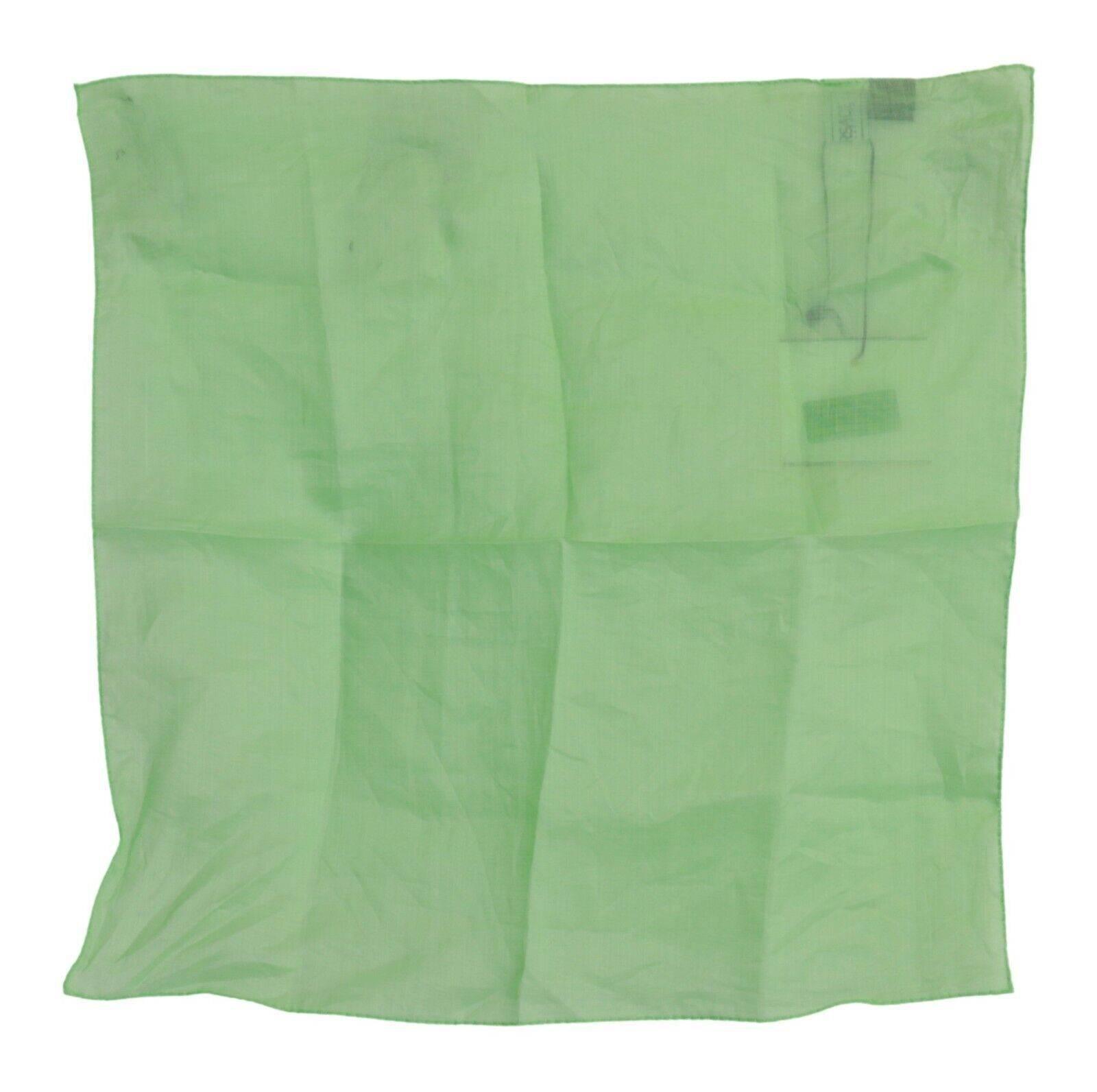 Versace Elegant Apple Green Linen Scarf - Hilstor