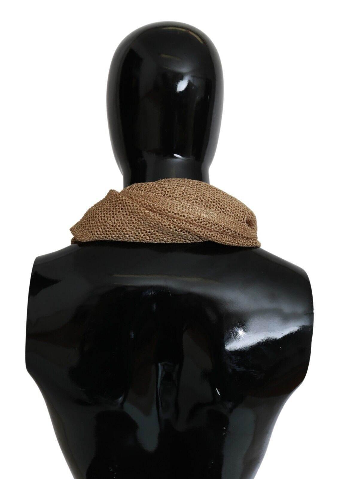 GF Ferre Elegant Men's Brown Neck Wrap Shawl Scarf - Hilstor