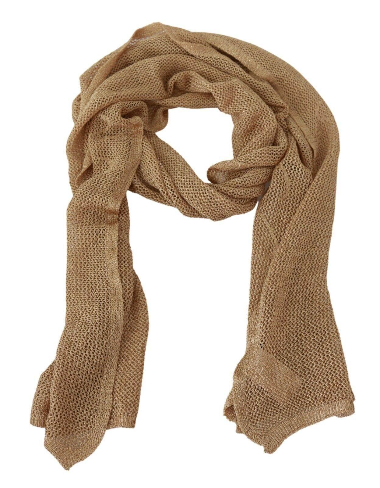 GF Ferre Elegant Men's Brown Neck Wrap Shawl Scarf - Hilstor