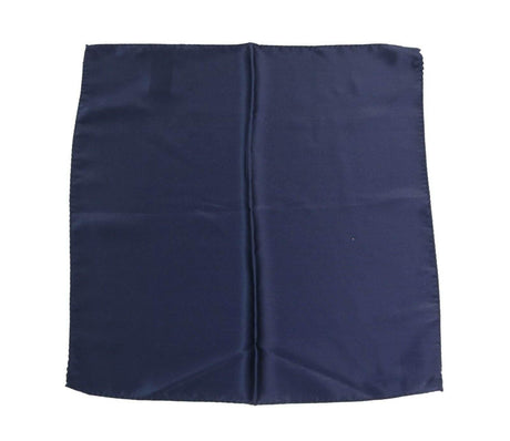 Dolce & Gabbana Elegant Silk Pocket Square in Lustrous Blue - Hilstor
