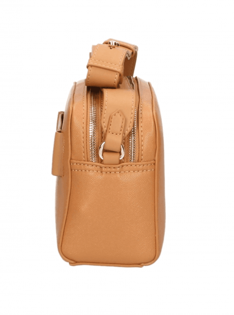 Plein Sport Chic Camel-Toned Crossbody with Double Zip Closure - Hilstor