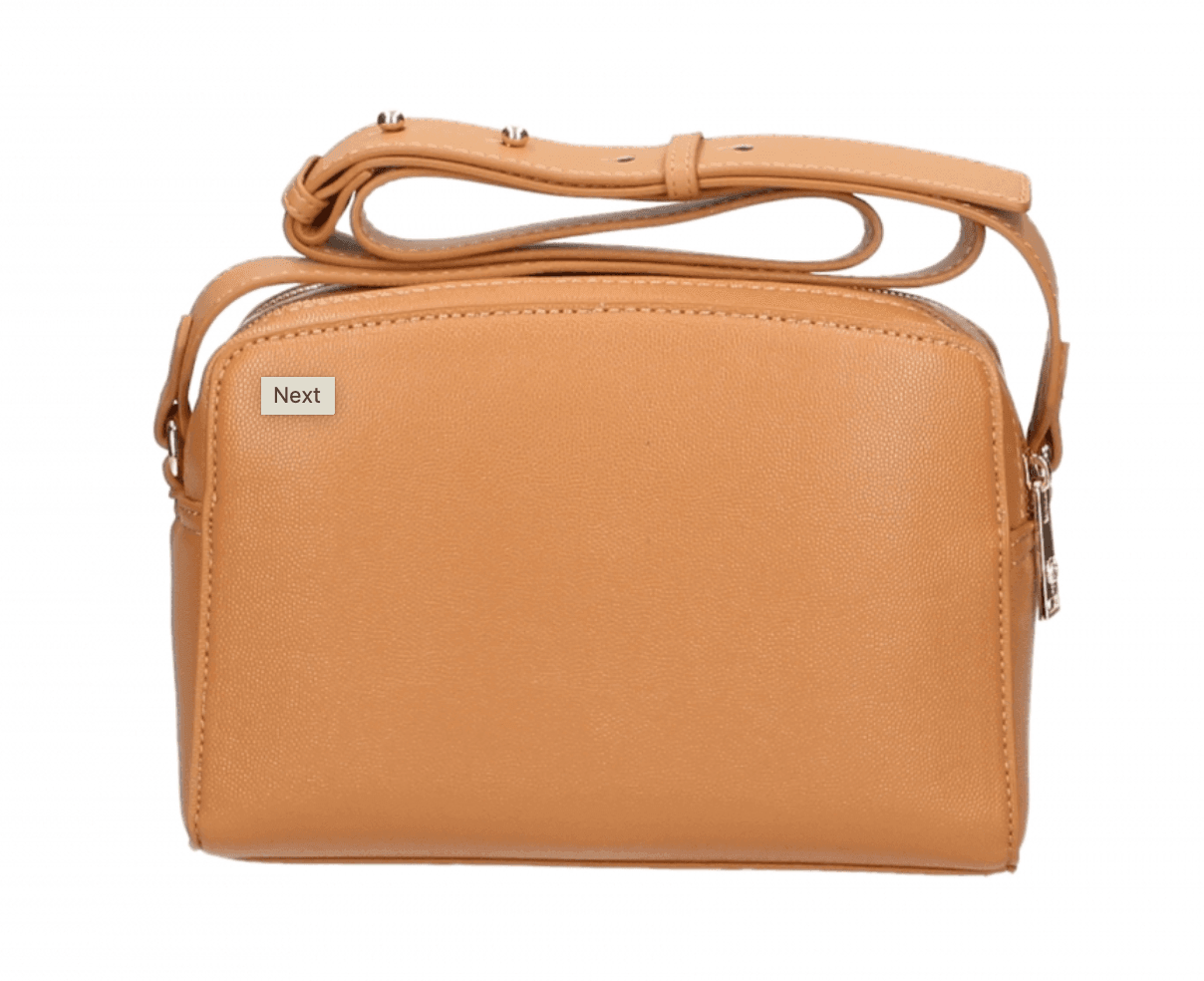 Plein Sport Chic Camel-Toned Crossbody with Double Zip Closure - Hilstor