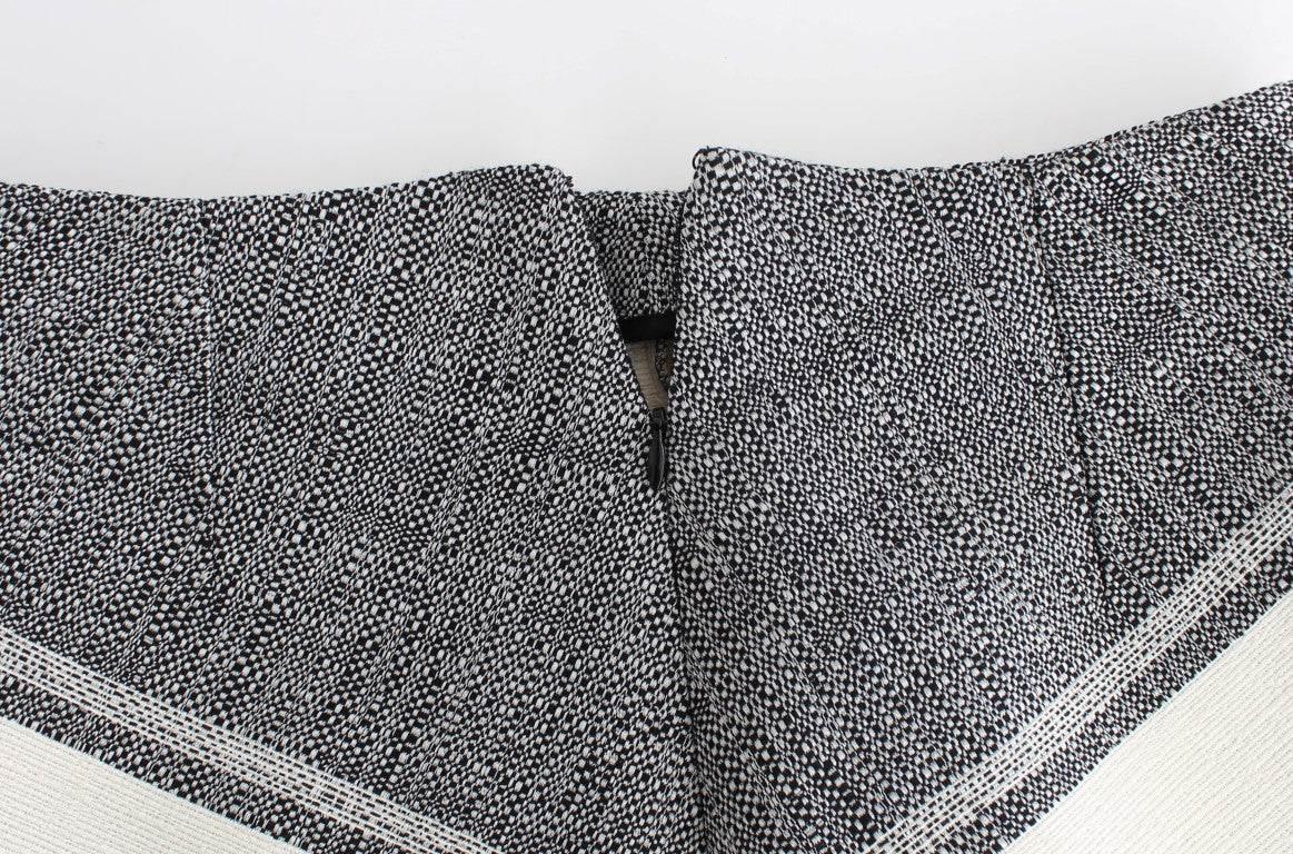Sachin & Babi Elegant Leather Liza Skirt in Black and Gray - Hilstor