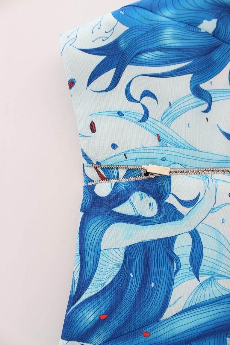 Koonhor Elegant Fresco-Print Knee-Length Skirt - Hilstor