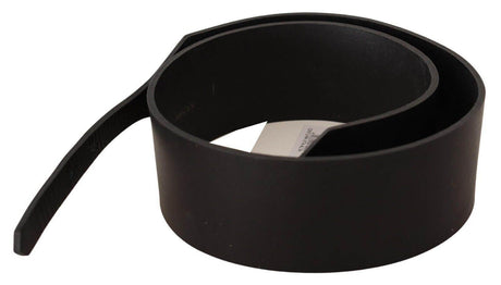 Costume National Chic Leather Fashion Belt with Silver-Tone Buckle - Hilstor