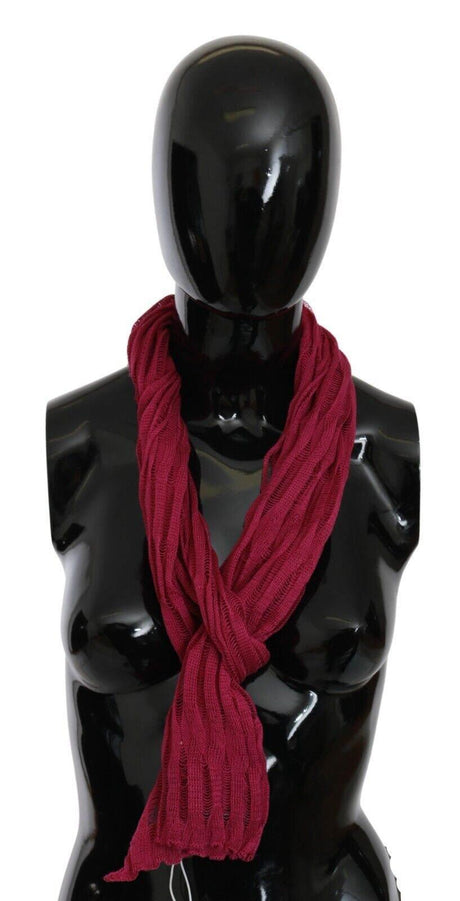 John Galliano Bordeaux Elegance Foulard Shawl Scarf - Hilstor