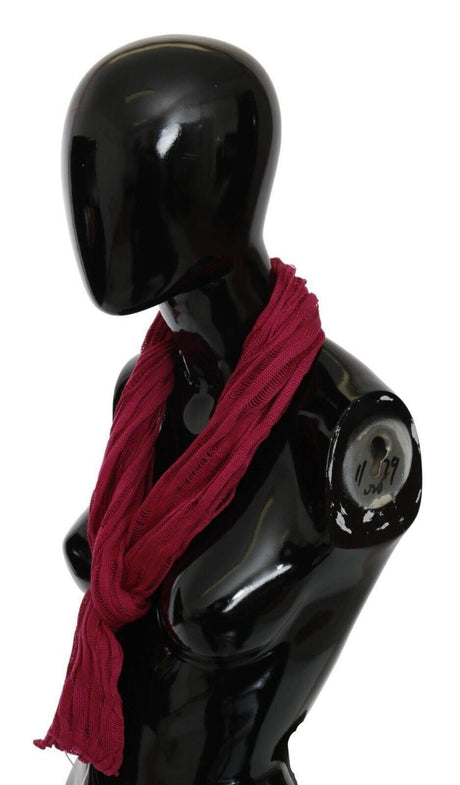 John Galliano Bordeaux Elegance Foulard Shawl Scarf - Hilstor