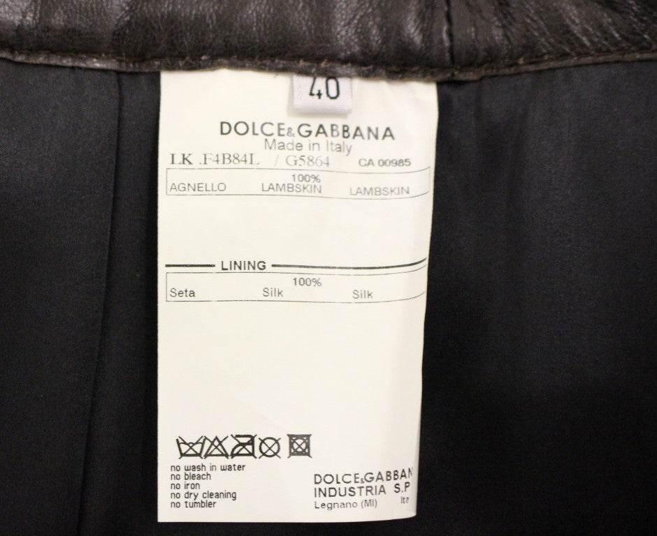 Dolce & Gabbana Elegant Leather Patchwork Skirt - Hilstor