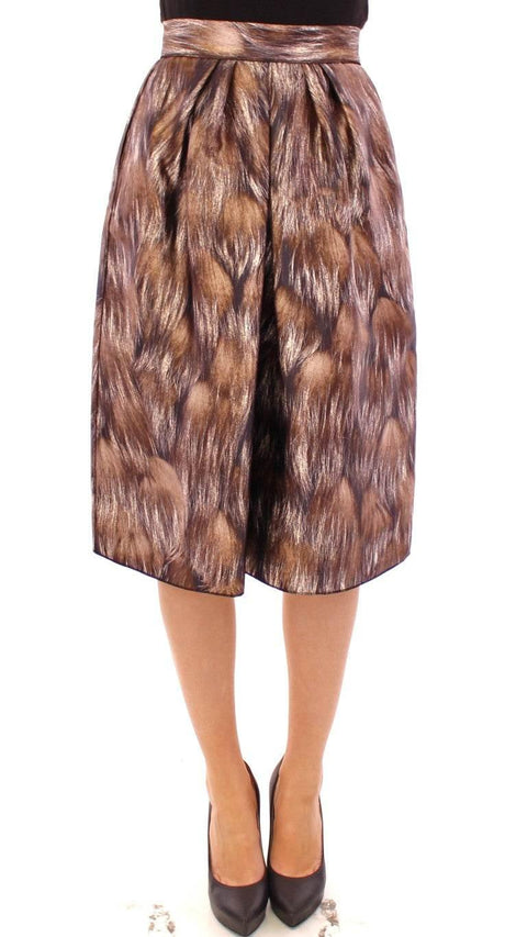 Dolce & Gabbana Elegant Floral Silk Full Skirt - Hilstor
