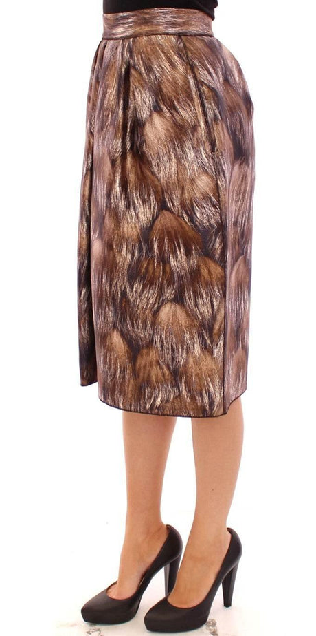 Dolce & Gabbana Elegant Floral Silk Full Skirt - Hilstor