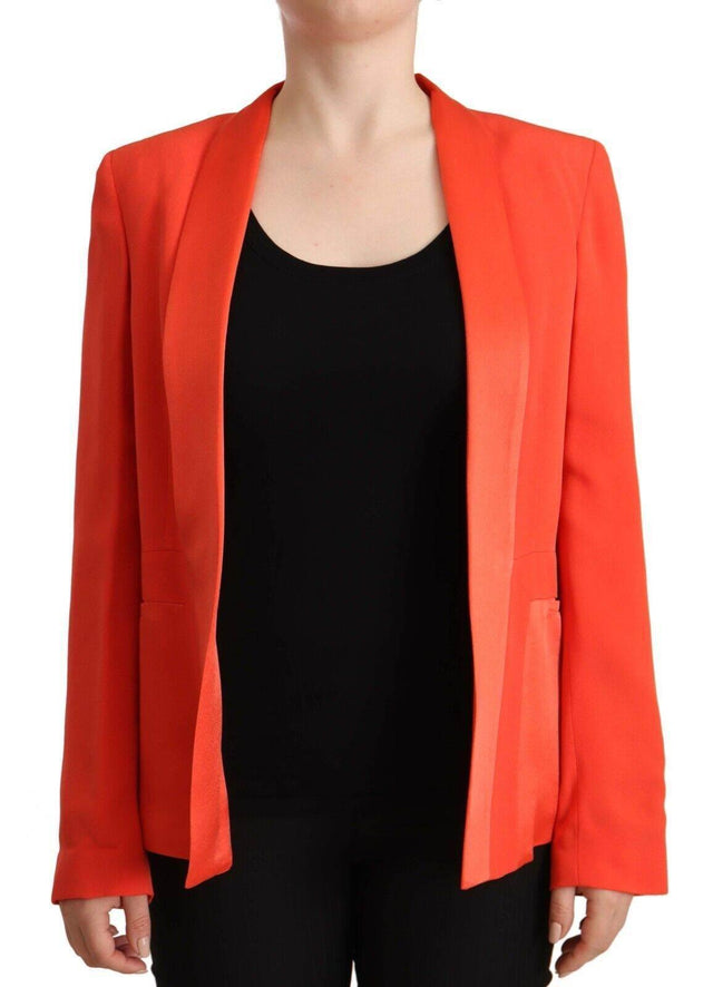 CO|TE Elegant Orange Overcoat Long Sleeves Jacket - Hilstor
