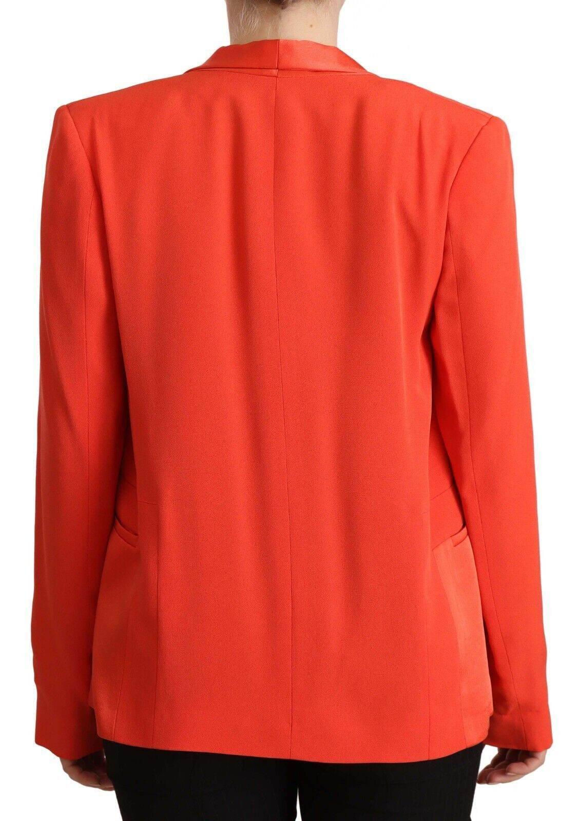 CO|TE Elegant Orange Overcoat Long Sleeves Jacket - Hilstor