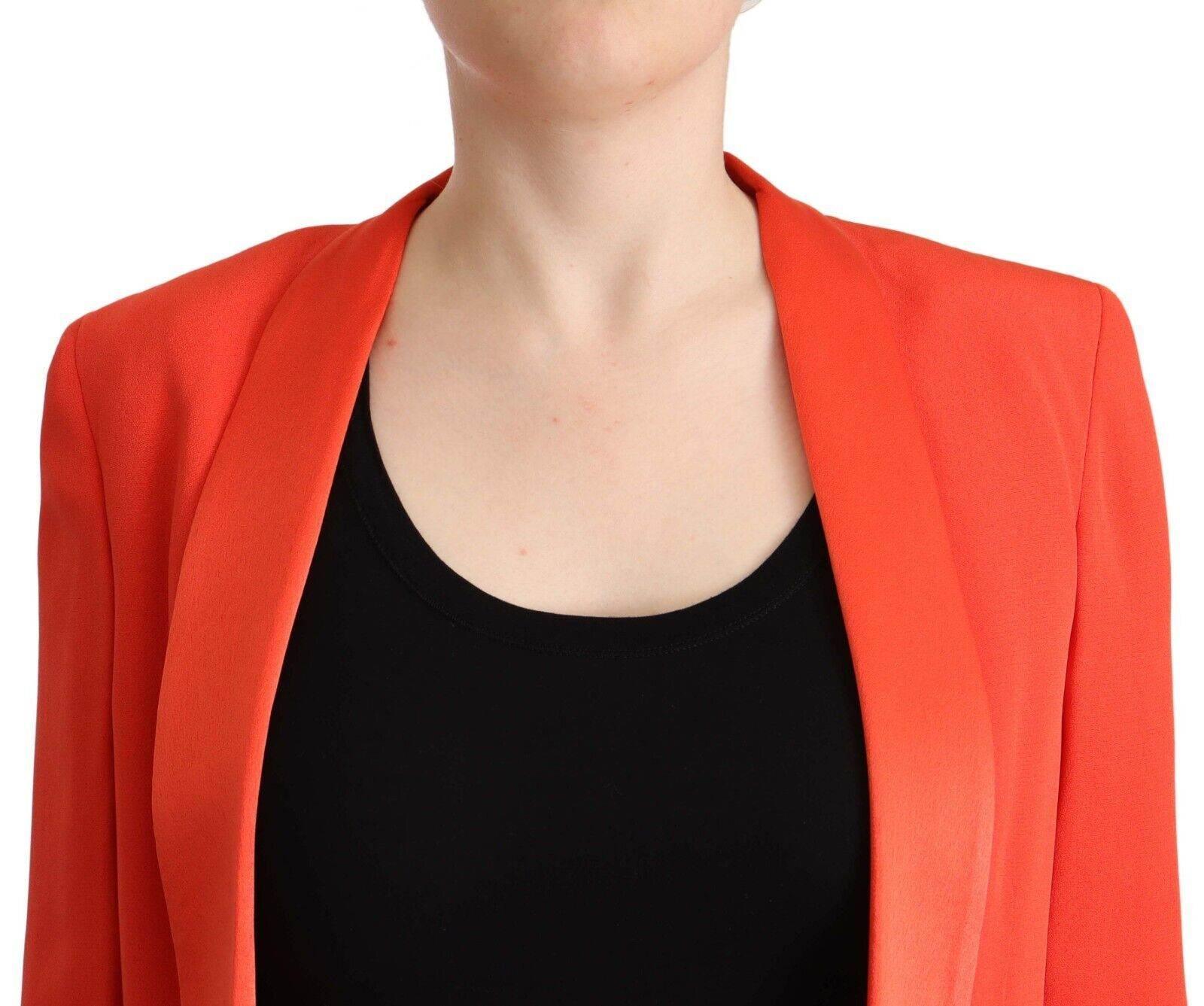 CO|TE Elegant Orange Overcoat Long Sleeves Jacket - Hilstor