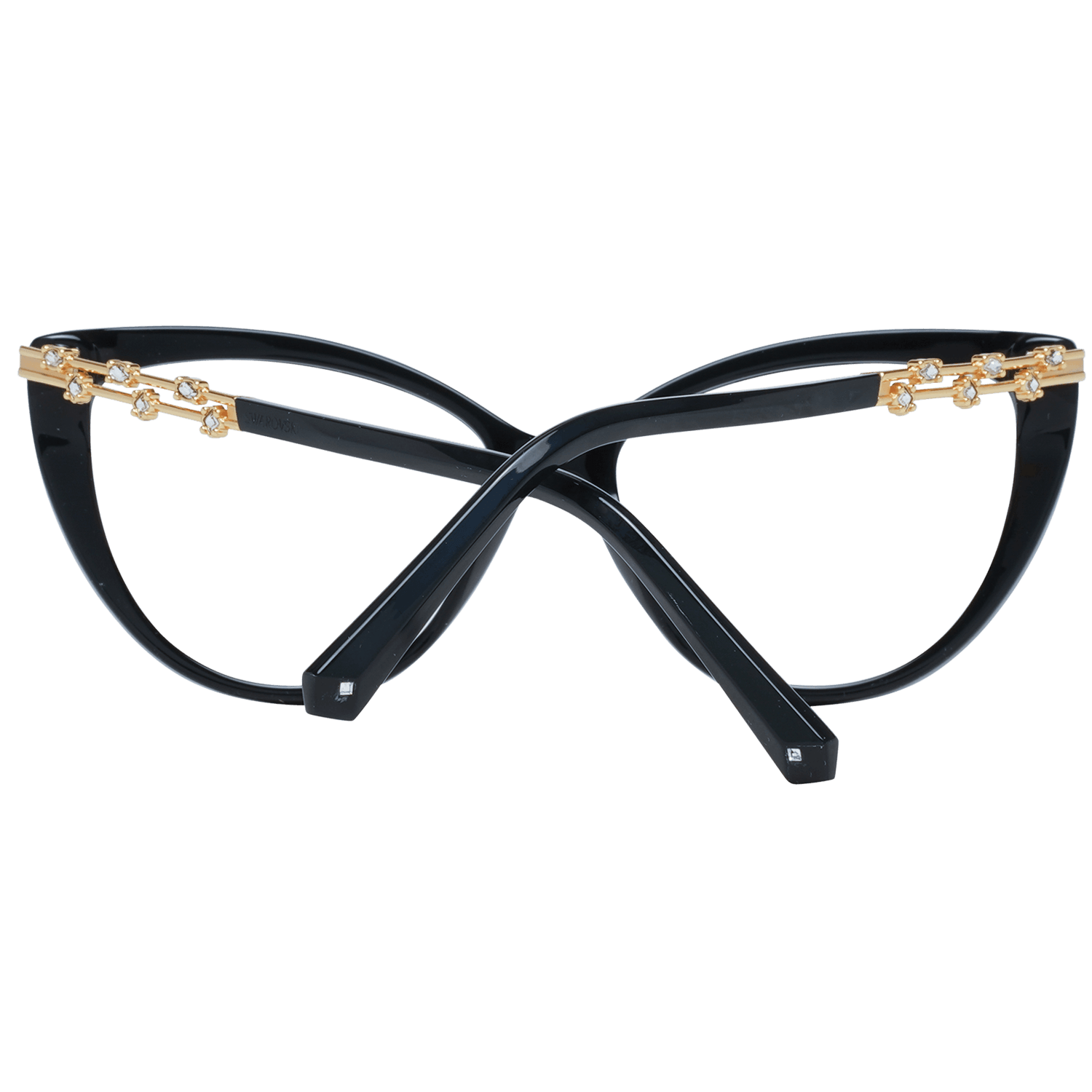 Swarovski Elegant Black Cat Eye Designer Eyeglasses - Hilstor