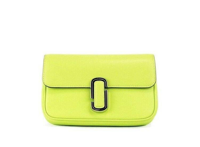 Marc Jacobs The J Marc Green Glow Smooth Leather Shoulder Crossbody Handbag - Hilstor