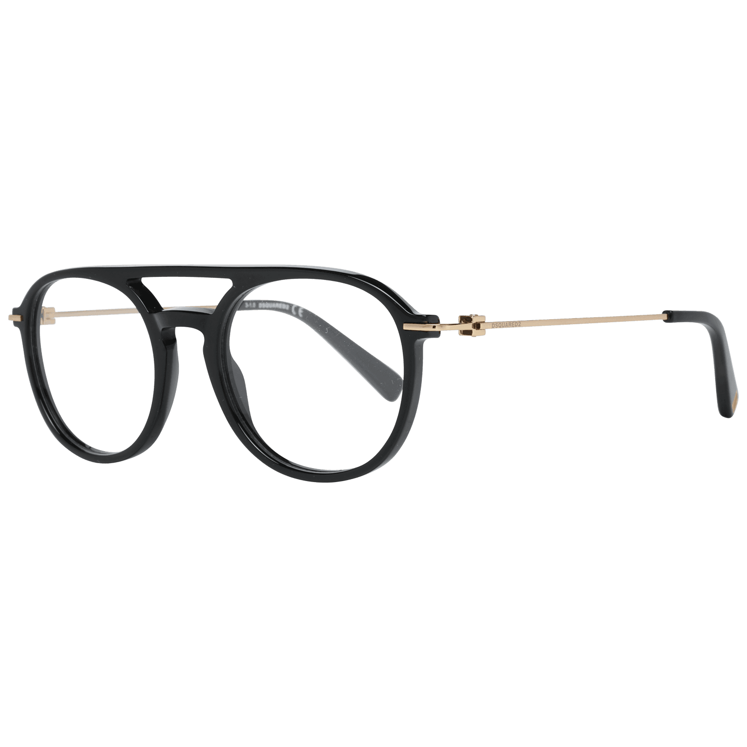 Dsquared² Sleek Black Full-Rim Designer Eyewear - Hilstor