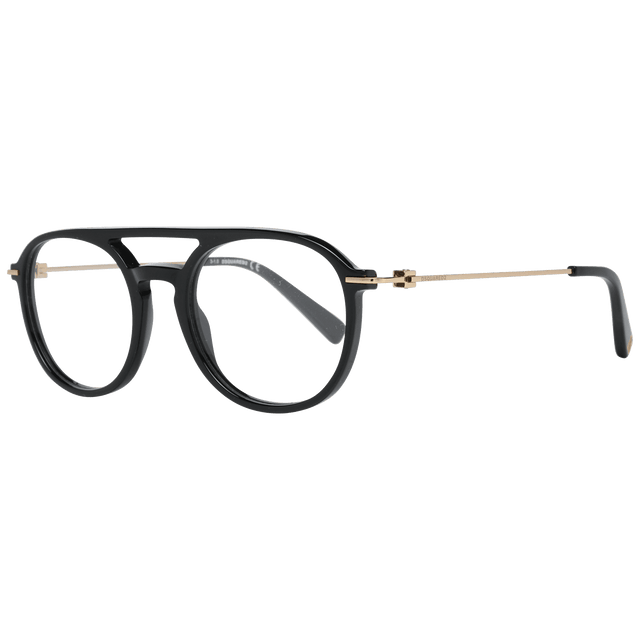 Dsquared² Sleek Black Full-Rim Designer Eyewear - Hilstor